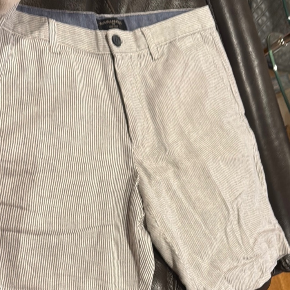 Banana Republic Gray Striped Men's Shorts